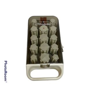 EUC Vintage GE General Electric MiniSetter Hot Rollers With Clips Model F1-HCD-8